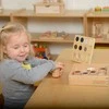Masterkidz Montessori medinės kaladėlės medžiagoms ir faktūroms atpažinti 12 vnt
