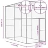 Narvas katėms, 3x1,5x2,5m, galvanizuotas plienas