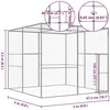 Narvas katėms, 3x3x2,5m, galvanizuotas plienas