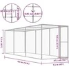 Narvas katėms, 4,5x1,5x1,5m, galvanizuotas plienas
