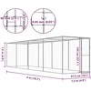 Narvas katėms, 6x1,5x1,5m, galvanizuotas plienas