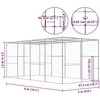 Narvas katėms, 6x3x2,5m, galvanizuotas plienas