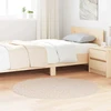 Neslystantis plaukuotas kilimas Kreminė 120 x 120 cm PP