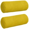 Pagalvės 2 pcs Geltona Ø 15 x 40 cm Kordūrinis audinys