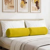 Pagalvės 2 pcs Geltona Ø 25 x 70 cm Kordūrinis audinys