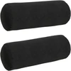 Pagalvės 2 pcs Juoda Ø 25 x 70 cm Kordūrinis audinys