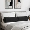 Pagalvės 2 pcs Juoda Ø 25 x 70 cm Kordūrinis audinys