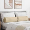 Pagalvės 2 pcs Kreminė Ø 25 x 70 cm Mikropluošto audinys