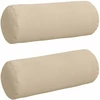 Pagalvės 2 pcs Kreminė Ø 25 x 70 cm Mikropluošto audinys