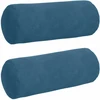 Pagalvės 2 pcs Mėlyna Ø 15 x 40 cm Kordūrinis audinys