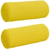 Pagalvės 2 pcs Šviesi geltona Ø 15 x 40 cm audinys