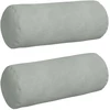 Pagalvės 2 pcs Šviesiai pilka Ø 15 x 40 cm Kordūrinis audinys