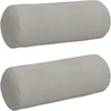 Pagalvės 2 pcs Šviesiai pilka Ø 25 x 70 cm Mikropluošto audinys