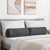 Pagalvės 2 pcs Tamsiai pilka Ø 25 x 70 cm Kordūrinis audinys