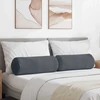 Pagalvės 2 pcs Tamsiai pilka Ø 25 x 70 cm Kordūrinis audinys