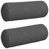 Pagalvės 2 pcs Tamsiai pilka Ø 25 x 70 cm Kordūrinis audinys
