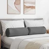 Pagalvės 2 pcs Tamsiai pilka Ø 25 x 70 cm Mikropluošto audinys