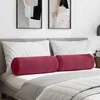 Pagalvės 2 pcs Vyno raudona Ø 25 x 70 cm Kordūrinis audinys