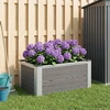 Paaukštinta sodo lova Pilka 50 x 30 x 22 cm WPC ir aliuminis