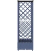 Pakeltas lovas su trelėmis ir stogu Pilka 164 x 40 x 121 cm PP