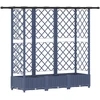 Pakeltas lovas su trelėmis ir stogu Pilka 164 x 40 x 121 cm PP