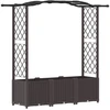 Pakeltas lovas su trelėmis ir stogu Ruda 164 x 40 x 138 cm PP