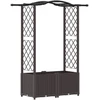 Pakeltas lovas su trelėmis ir stogu Ruda 125 x 40 x 138 cm PP