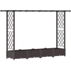 Pakelta lysvė su trelėmis ir stogu Ruda 203 x 40 x 121 cm PP
