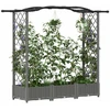 Pakelta lysvė su trelėmis ir stogu Šviesiai pilka PP