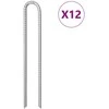 Palapinės kaiščiai, 12vnt., 41,5cm, skersmuo 12mm, U forma