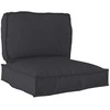Pallet pagalvių rinkinys 2 pcs Juoda Oksfordo audinys