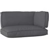 Pallet pagalvių rinkinys 3 pcs Antracitas Oksfordo audinys