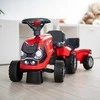 FALK Traktorius Baby CASE IH su Priekaba Raudonas