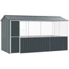 Paukščių narvas Antracitas 410 x 210 x 230 cm Cinkuota plienas