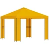 Pavėsinė 3 x 3 m Geltona Poliesteris ir plienas 190 gsm