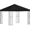 Pavėsinė 3 x 3 m Juoda Poliesteris ir plienas 190 gsm