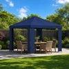 Pavėsinė 3 x 3 m Mėlyna Poliesteris ir plienas 190 gsm