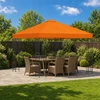 Pavėsinė 3 x 3 m Oranžinė Poliesteris ir plienas 190 gsm