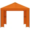 Pavėsinė 3 x 3 m Oranžinė Poliesteris ir plienas 190 gsm