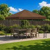 Pavėsinė 3 x 3 m Ruda Poliesteris ir plienas 190 gsm