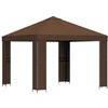 Pavėsinė 3 x 3 m Ruda Poliesteris ir plienas 190 gsm