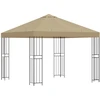 Pavėsinė 3 x 3 m Smėlio Poliesteris ir plienas 190 gsm