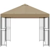 Pavėsinė 3 x 3 m Smėlio Poliesteris ir plienas 190 gsm