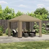 Pavėsinė 3 x 3 m Smėlio Poliesteris ir plienas 190 gsm