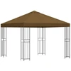 Pavėsinė 3 x 3 m Taupe Poliesteris ir plienas 190 gsm