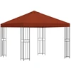 Pavėsinė 3 x 3 m Terakotos Poliesteris ir plienas 190 gsm
