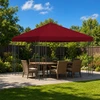 Pavėsinė 3 x 3 m Vyšninė Poliesteris ir plienas 190 gsm