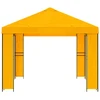 Pavėsinė 4 × 3 m Geltona Poliesteris ir plienas 190 gsm