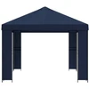 Pavėsinė 4 × 3 m Mėlyna Poliesteris ir plienas 190 gsm