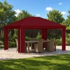 Pavėsinė 4 × 3 m Vyšninė Poliesteris ir plienas 190 gsm